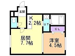 間取図画像 1LDK