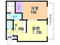 間取図画像 1LDK