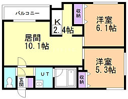 間取図画像 2LDK