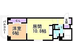 フレックス南郷 1LDKの間取図画像