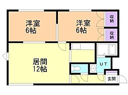 ファミール8 2LDKの間取図画像
