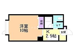 藤井ビルひばりが丘 1Kの間取図画像