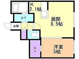 LavenderTerrace 1LDKの間取図画像