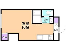 朝日プラザ栄通 ワンルームの間取図画像