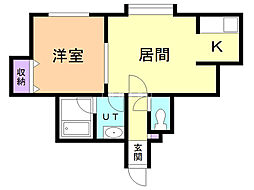 間取図画像 1LDK