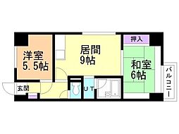 エルカミノ平岸 2LDKの間取図画像