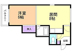 間取図画像 1LDK