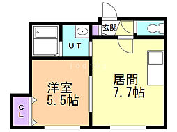 間取図画像 1LDK