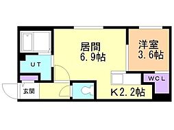 間取図画像 1LDK