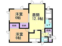 間取図画像 2LDK