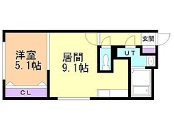 間取図画像 1LDK