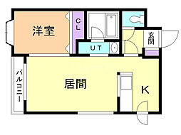 間取図画像 1LDK