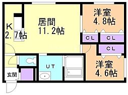 札幌市営南北線 平岸駅 徒歩6分 3階/-