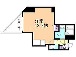 スカイアヴェニュー広和No.15 ワンルームの間取図画像