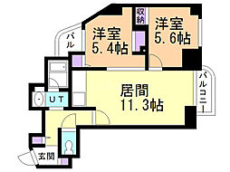 ドリームアヴェニュー広和No.16 2LDKの間取図画像