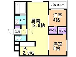 間取図画像 2LDK