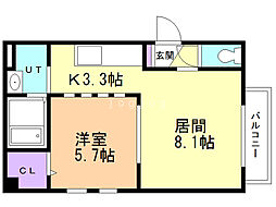 ワン・テングランメール平岸 1階