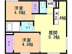 間取図画像 2LDK