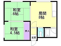 間取図画像 2LDK