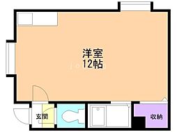 ドリームハウス2 ワンルームの間取図画像