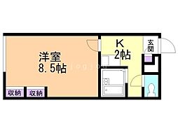 間取図画像 1K