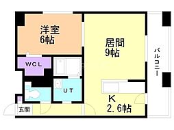 ニューライフサッポロ 1LDKの間取図画像