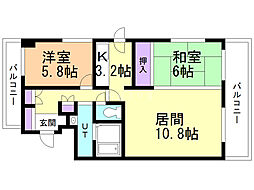 間取図画像 2LDK