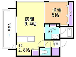 間取図画像 1LDK