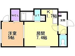 間取図画像 1LDK