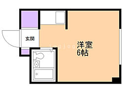 ロイヤルハイツ ワンルームの間取図画像