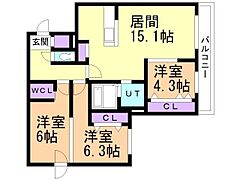 物件の間取り