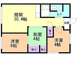ライトハウス 3LDKの間取図画像