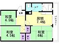 札幌西月寒団地64階4.0万円