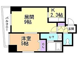 パーチェ豊平公園 1LDKの間取図画像