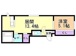 Stella 1LDKの間取図画像