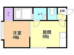 ラハイナヒルズ 1DKの間取図画像
