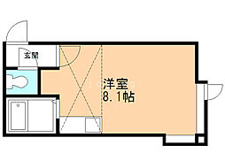 ベルメゾン南平岸 ワンルームの間取図画像