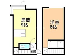 ラフォーレ壱番館 1LDKの間取図画像