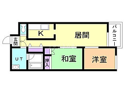 第3ポルタビル第3ポルタマンション 2LDKの間取図画像