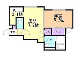 間取図画像 1LDK