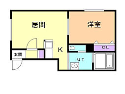 間取図画像 1LDK
