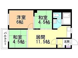 間取図画像 3LDK