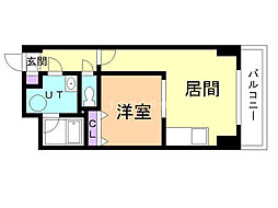 サンシルクパール 1LDKの間取図画像