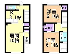 ラ・フォルテ向ヶ丘 2LDKの間取図画像