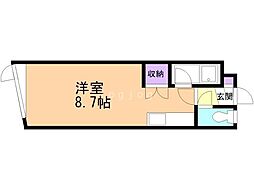 ノースシティ大麻3 ワンルームの間取図画像