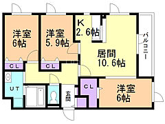 物件の間取り