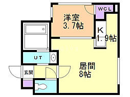 KENTCollection1 1LDKの間取図画像
