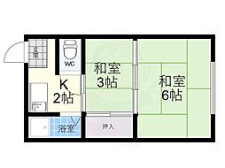 小西文化 2Kの間取図画像