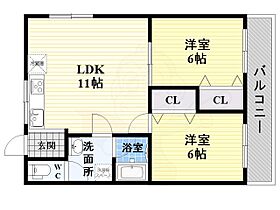 サウスTK2  ｜ 兵庫県尼崎市道意町５丁目（賃貸マンション2LDK・3階・50.00㎡） その2