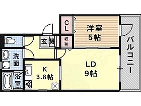 グリーンパーク尾浜2  ｜ 兵庫県尼崎市尾浜町３丁目9番27号（賃貸アパート1LDK・3階・44.21㎡） その2